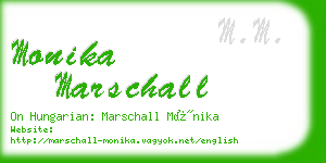 monika marschall business card